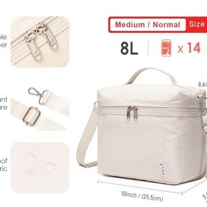 Organic Insulated Lunch Bag Lightweight Nylon Waterproof Lunch Bag